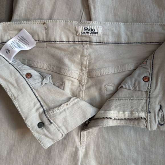 Polo Ralph Lauren Sullivan Slim Cream/Light Beige Denim Jeans - Picture 12 of 16
